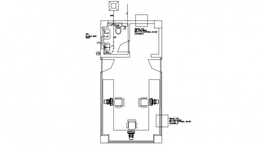  2d cad drawing of Guardhouse drawing Auto Cad software