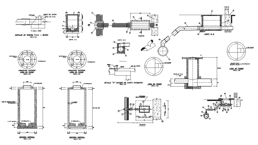 2d cad drawing of Mailbox with connection auto cad software