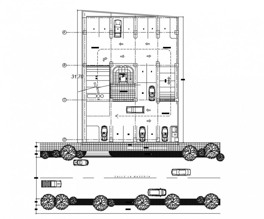  2d cad drawing of Offices autocad software