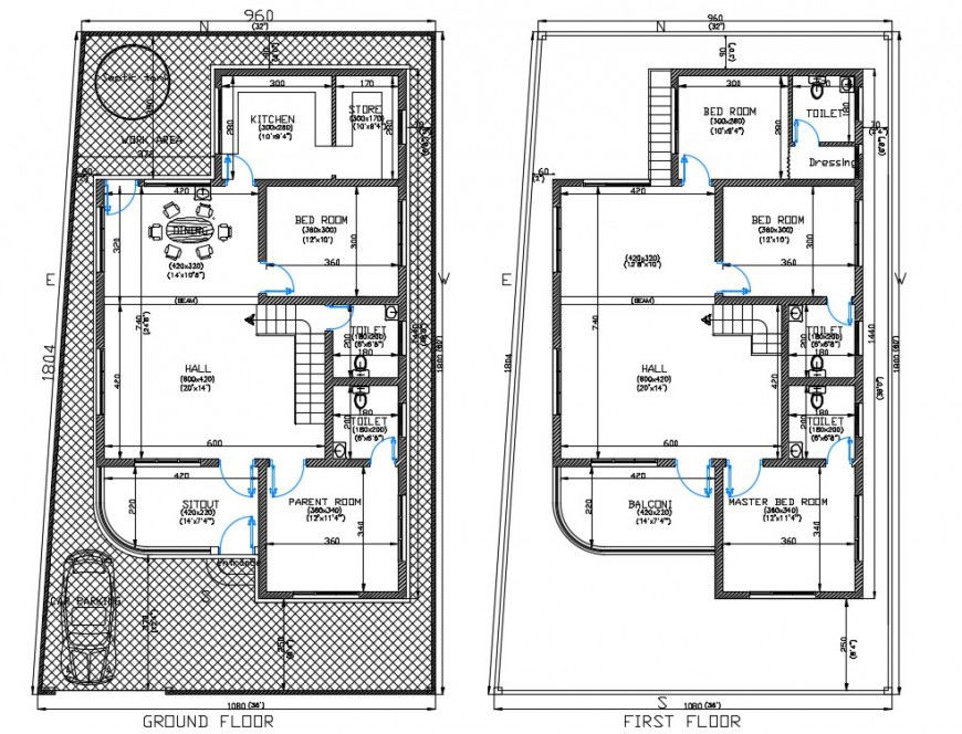 2d cad drawing of Plan for basher friend auto cad software