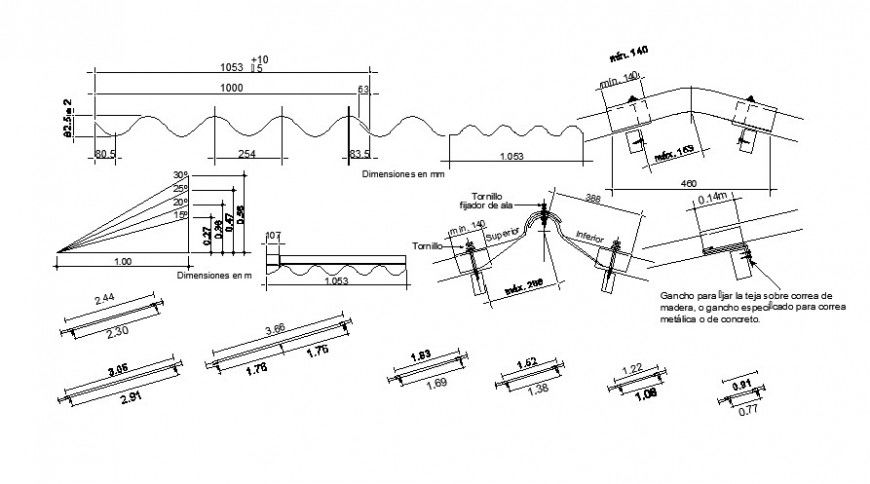 2d cad drawing of Prefil detail auto cad software