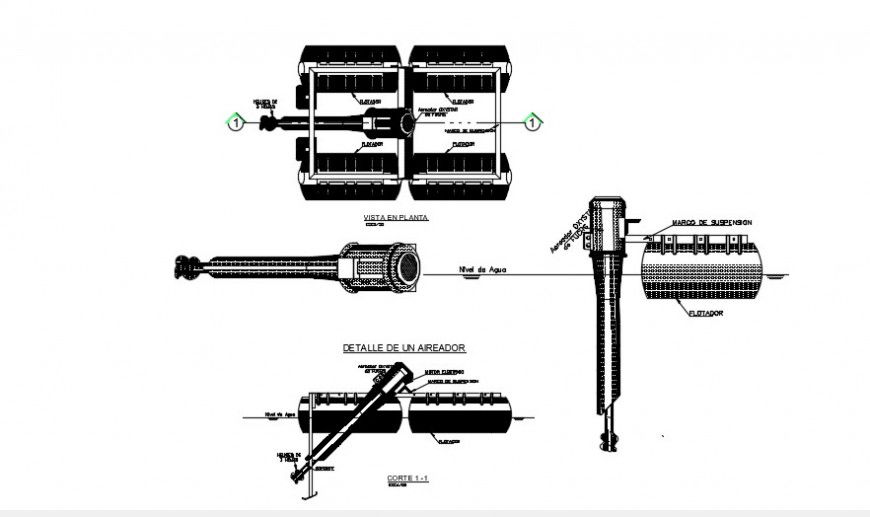 2d cad drawing of Techo ground shell auto cad software