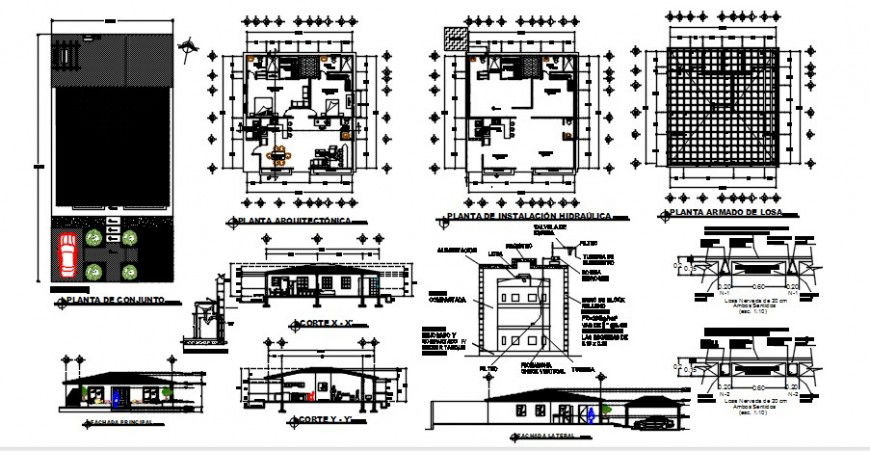  2d cad drawing of Tourism project auto cad software
