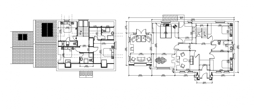 2d cad drawing of TV unit and bookcase auto cad software