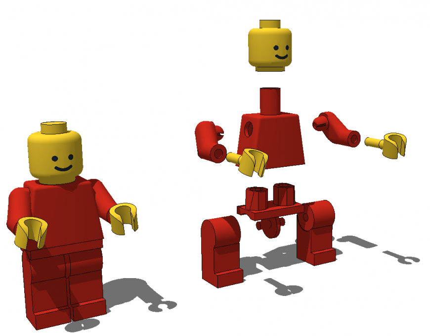 3d model of the retro robot in skp sketch up file.