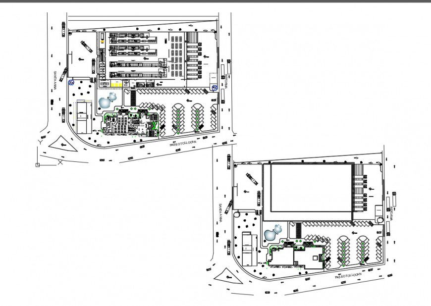 Commercial building office plan detail dwg file