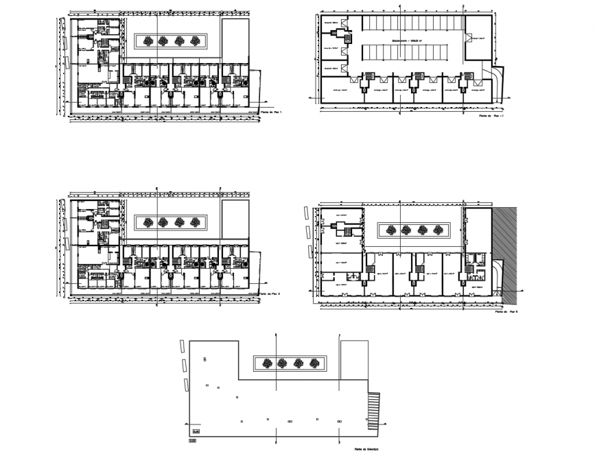  Floor plan of housing area in auto cad file