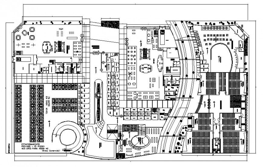  Hiper market elevation floor top view autocad software