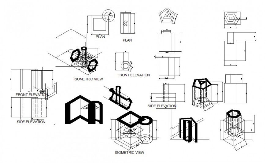 Isometric tank detail dwg file