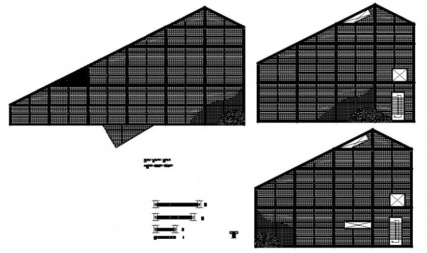  Terrace plan details drawing in AutoCAD software