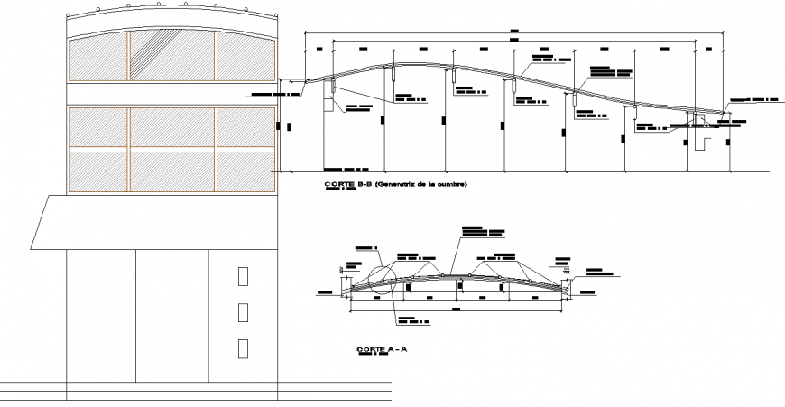 The basic structural plan with detail dwg file.