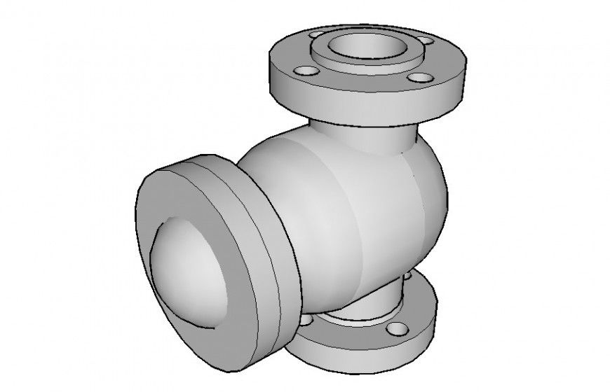  Water tape valve drawing in skp file.