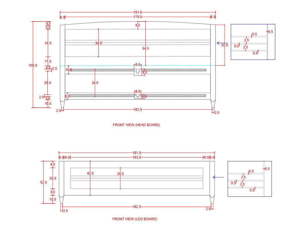 200x198x50 Cm Bed Matters Wood Section For Design With PDF File