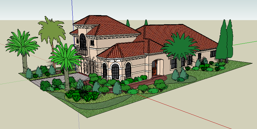 3d english type residence