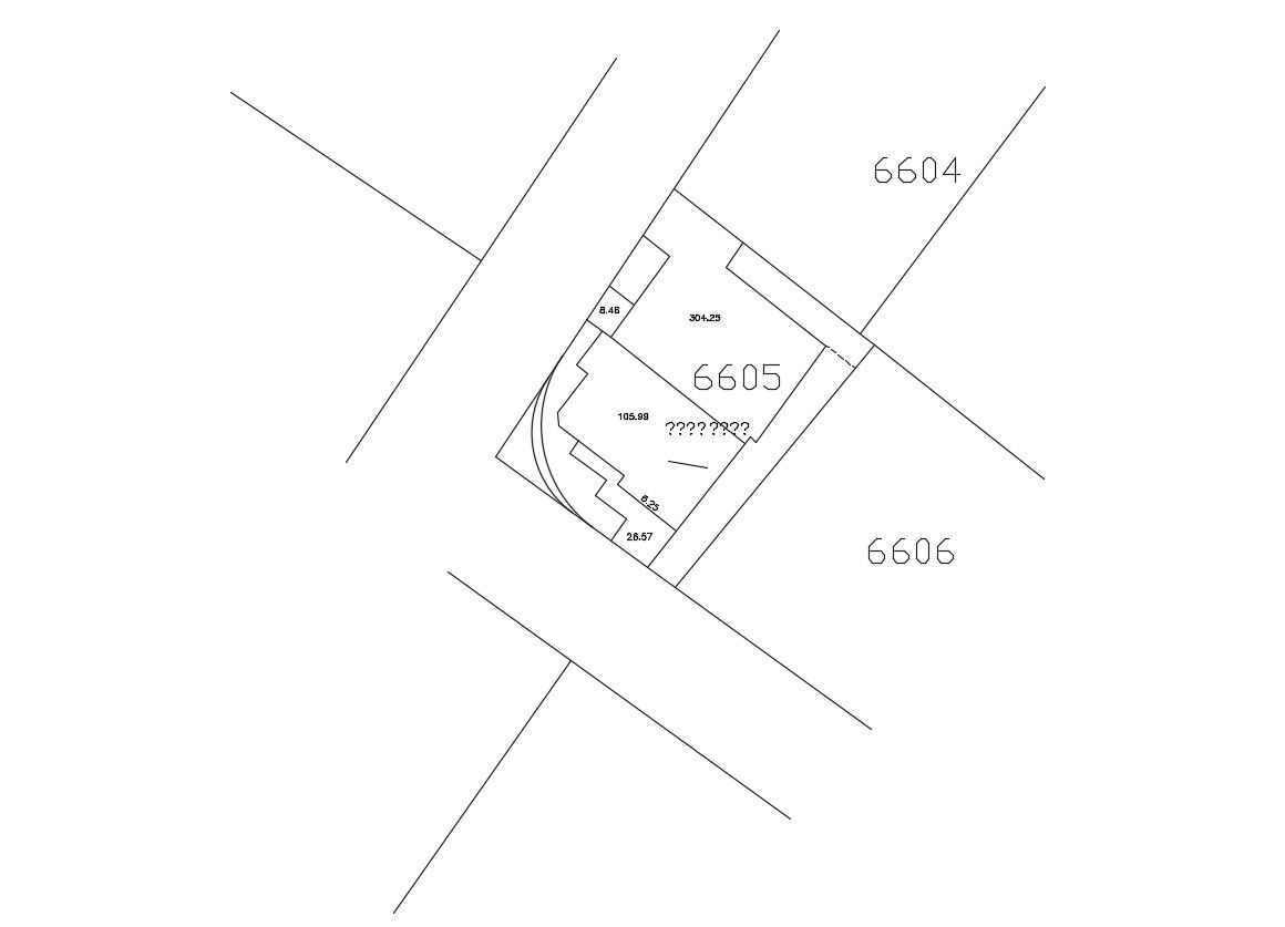  Architectural Drawing House Site Plotting Design With Road 