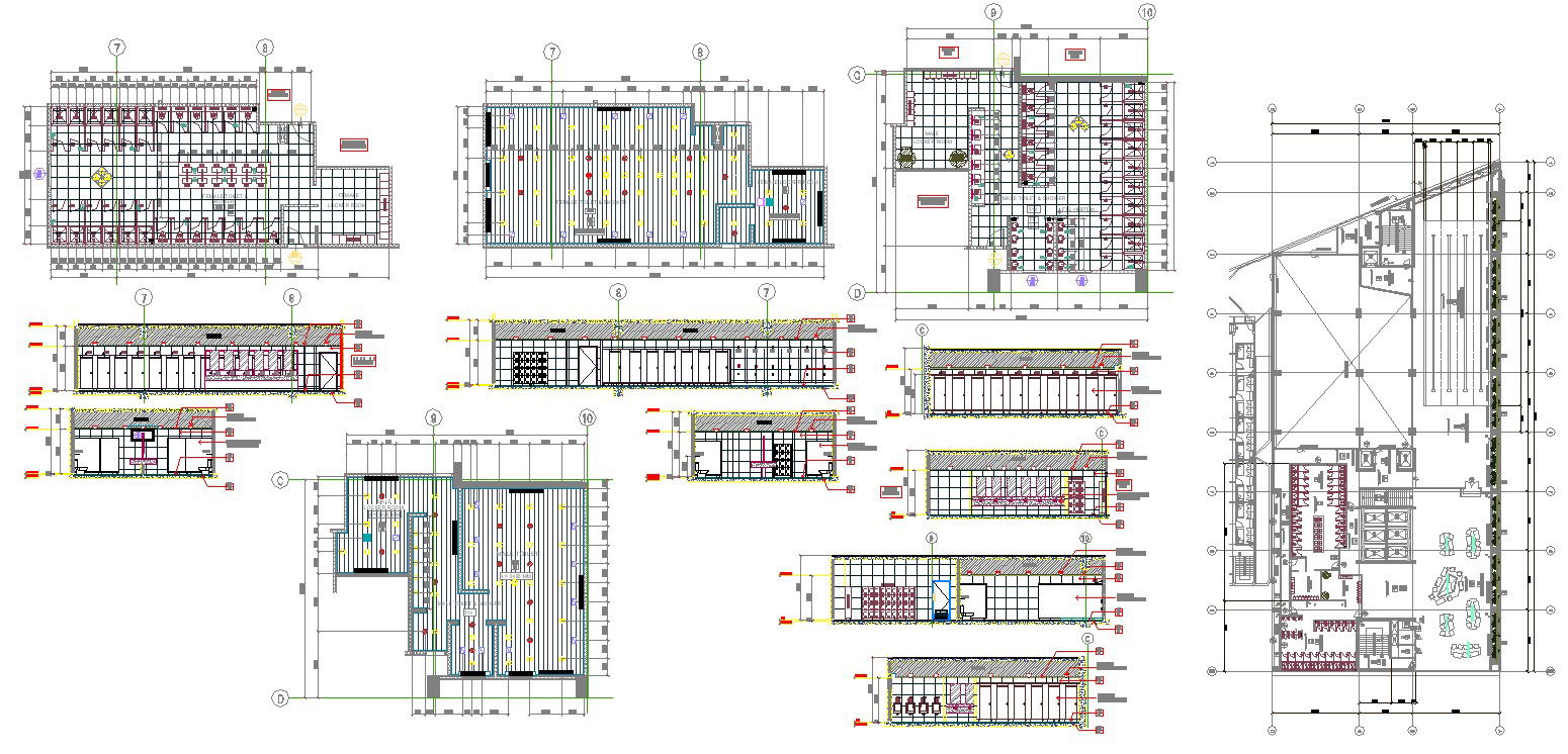 Architectural Toilet plans & Section - 3F