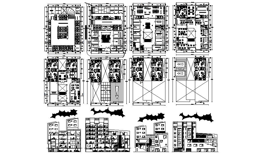 Explore Complex Residential Design layout in DWG CAD Drawing file