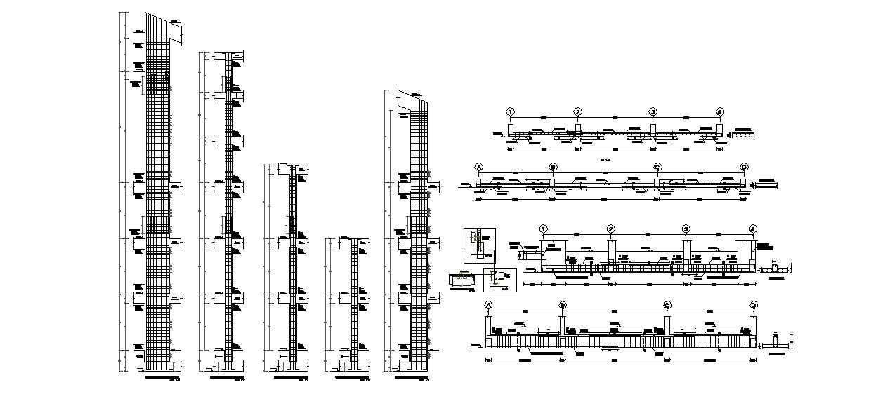 Autocad drawing of column detail 
