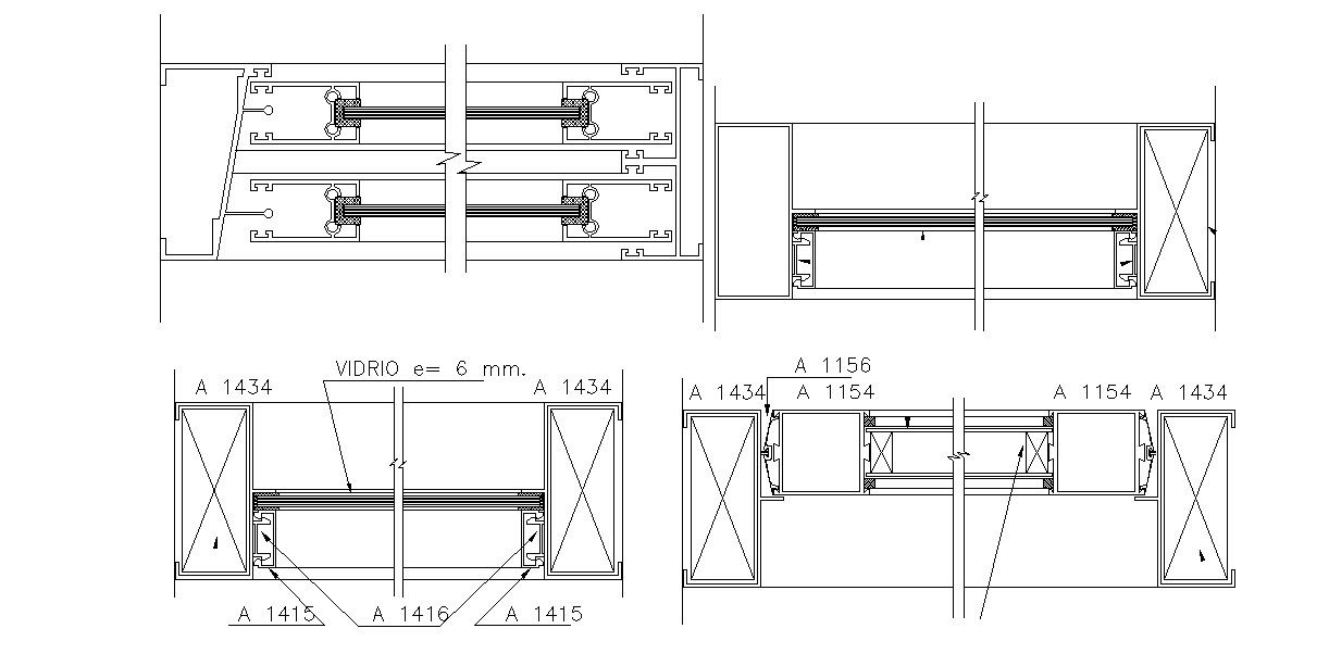 Window Detail Drawing In AutoCAD File