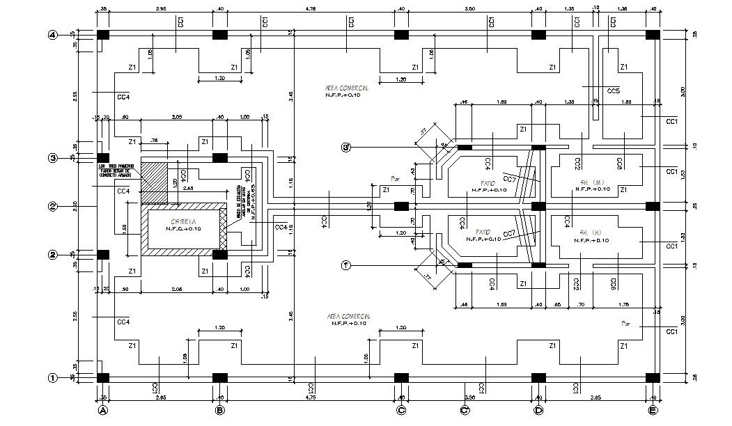 Column Plan RCC Structure Design