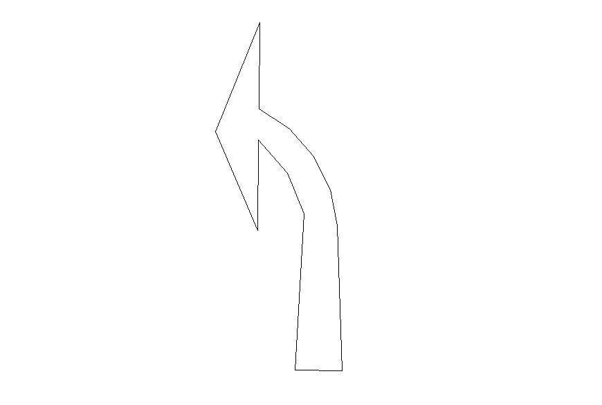 Direction arrow CAD logo and symbol layout dwg file