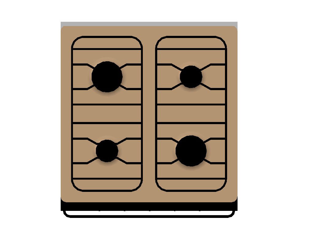 Download Free Kitchen Stove In DWG File