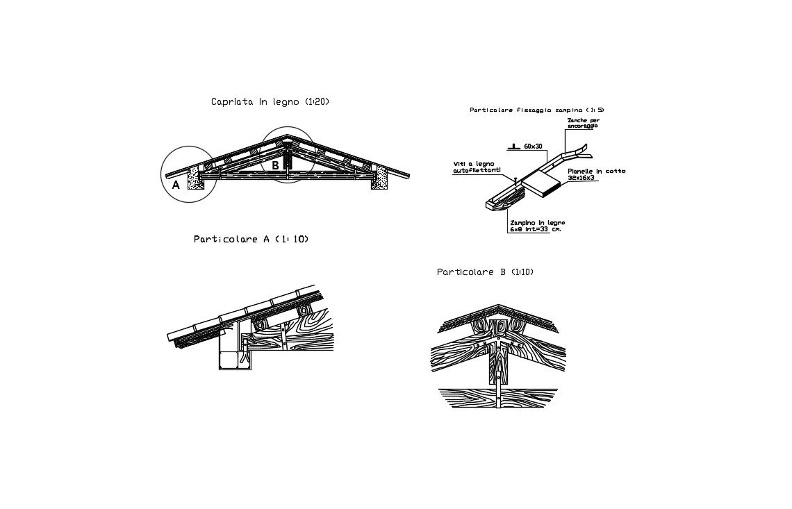 Download Free Roof Design Plans In AutoCAD File
