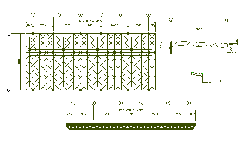  Frame loading data and support loading data dwg file