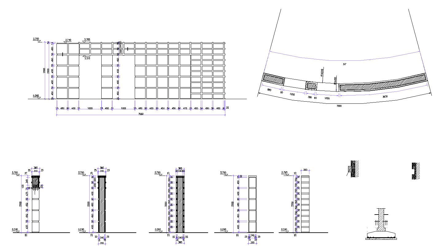 Free Download The Wall Elevation With Opening Drawing AutoCAD File