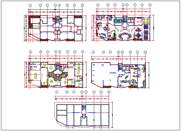  Furniture plan dwg file