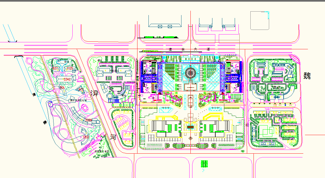 Low density residential area plan Lay-out