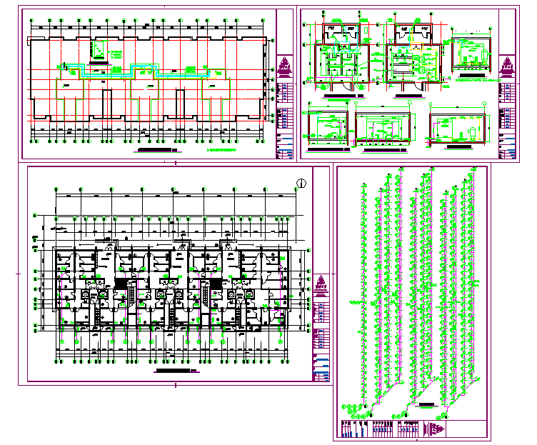 Section roof drainage and firefighting plan