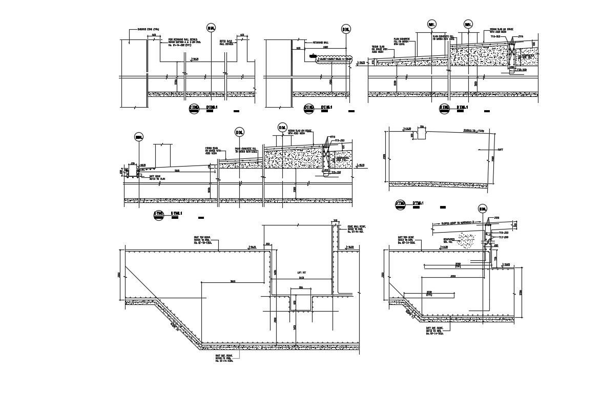 Structure Step Design With section AutoCAD File