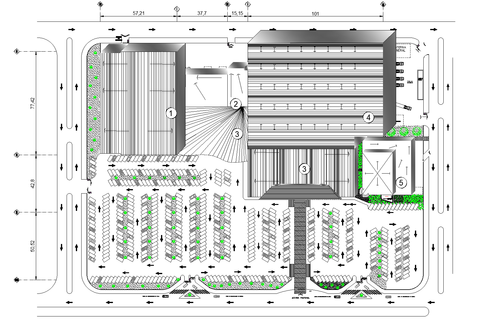 The powerhouse plan detail dwg file.