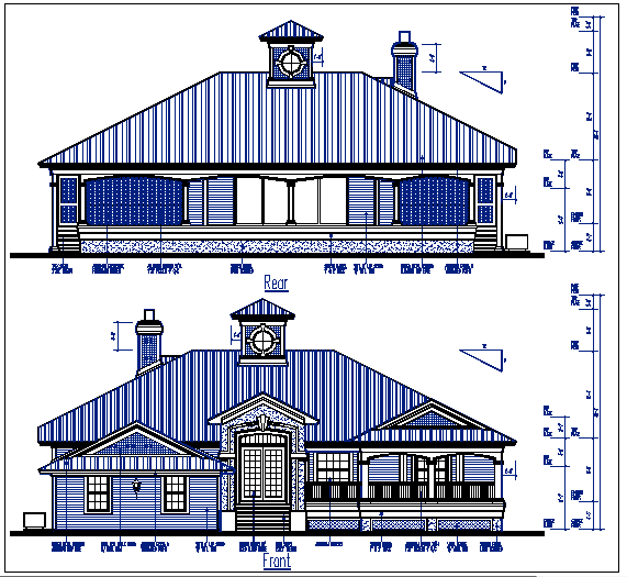  plan elevation view detail dwg file