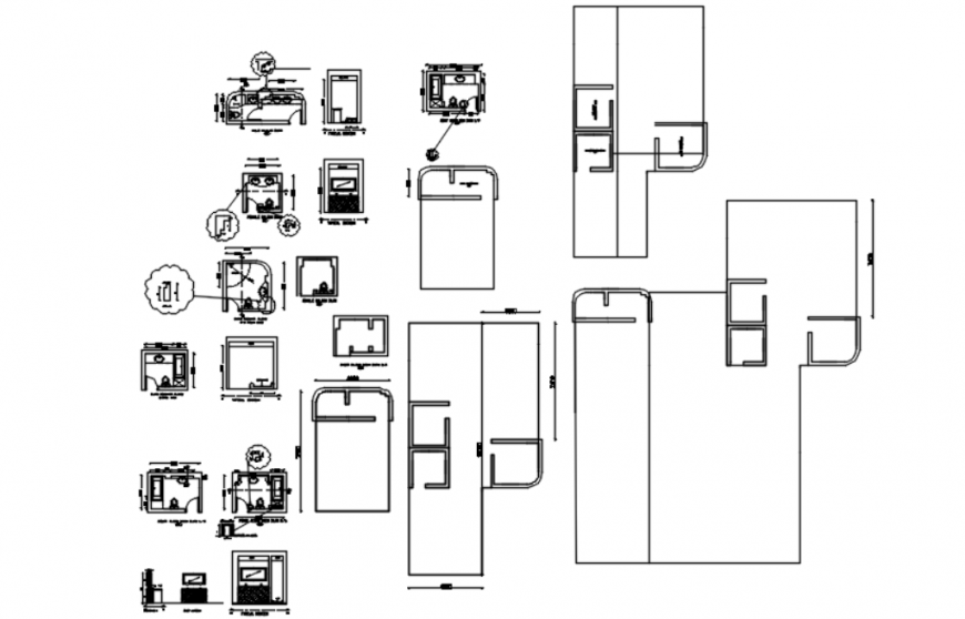 . Drawing of toilet 2d detail AutoCAD file