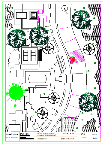 Landscaping layout of house design planing