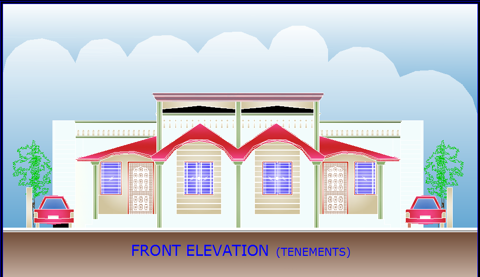 Varied Bungalows Design CAD Drawings for Residential Projects