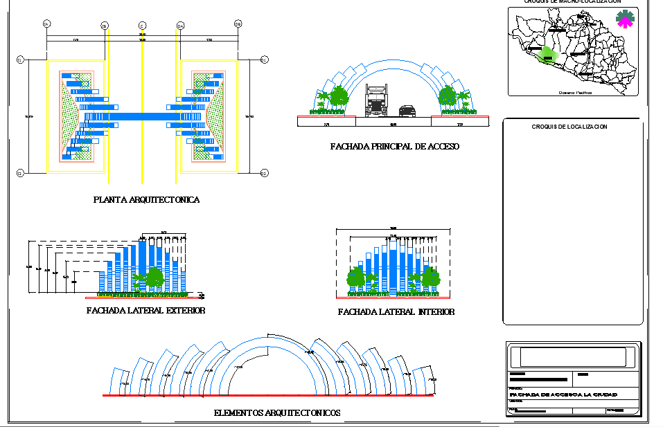 Factory Design Plan DWG File with Complete Layout and Elevation Views