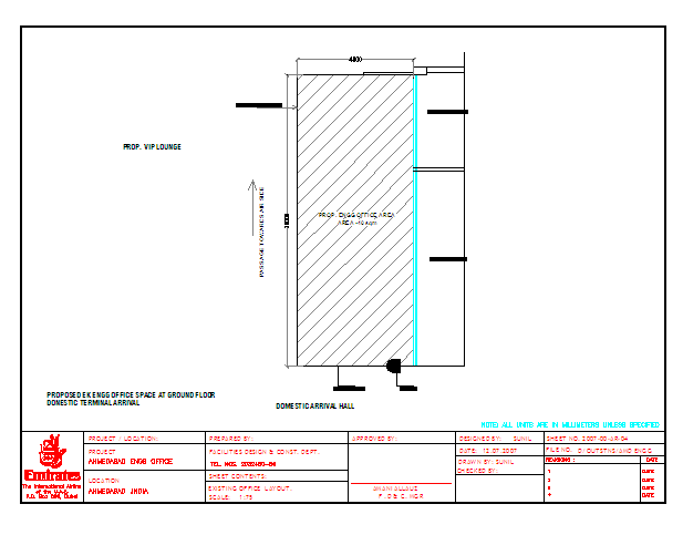 Office Lay-out plot area Design