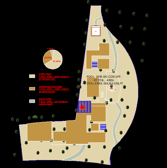 Gym Design AutoCAD File with Complete 2D Architectural Layout Drawings
