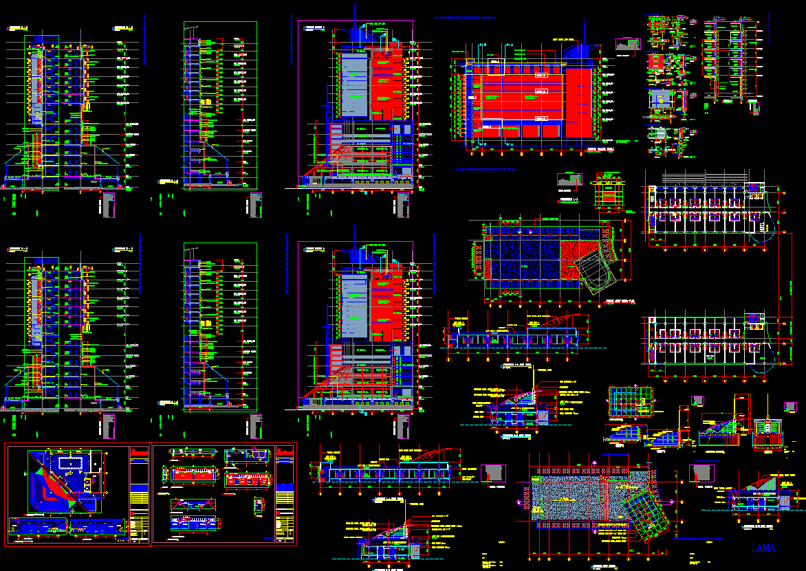 Atap Hotel AutoCAD File with Complete 2D Architectural Design Drawings