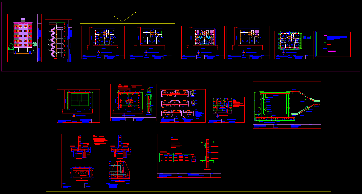 Commercial Building CAD Drawing for Architects and Designers