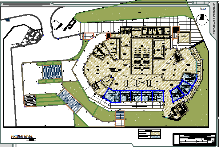 Modern 3 Star Hotel Layout Plan with Detailed Floor Drawings
