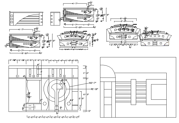 Furniture Detail Design with Layouts and Dimensions AutoCAD DWG File