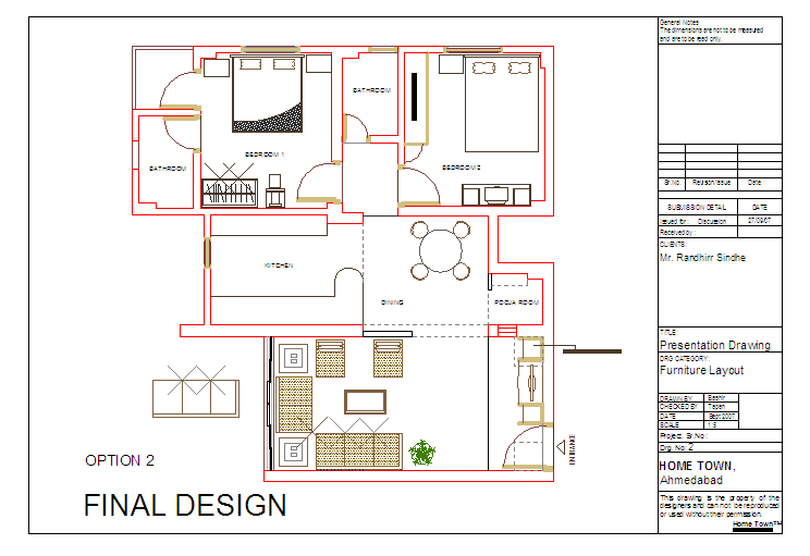 House detail Lay-out