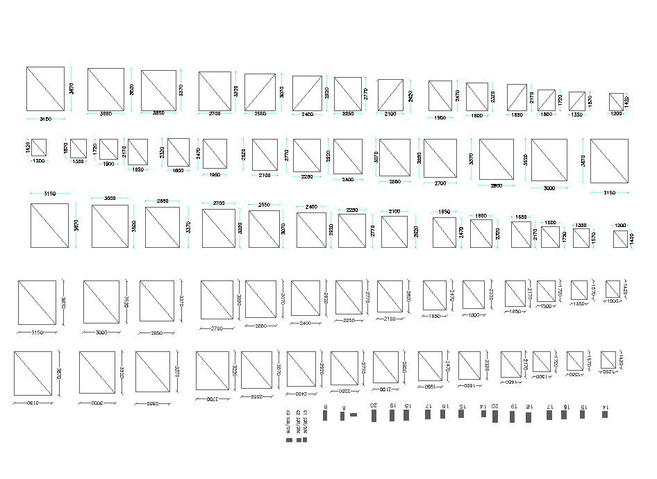 Footing detail autocad blocks 