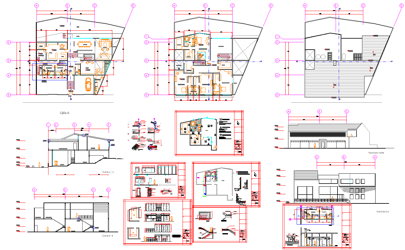 Club House Design CAD Drawing DWG File with 2D Layout Details