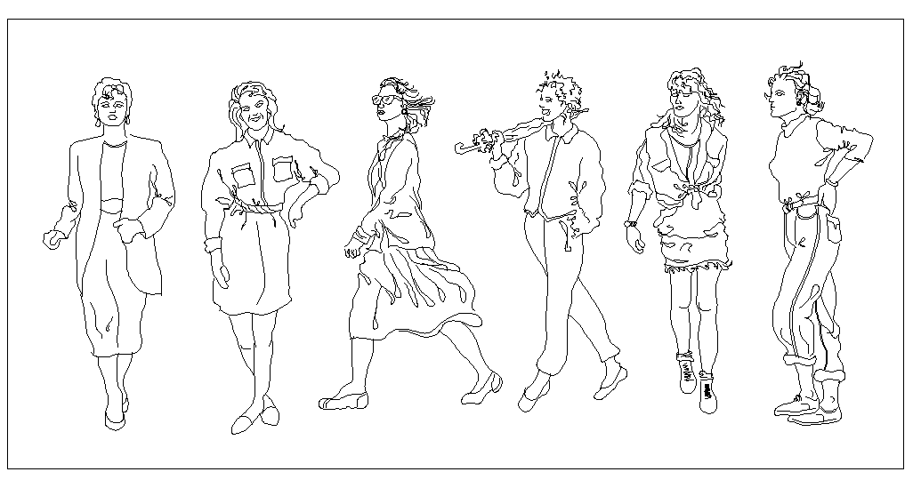 Human Body DWG Block for Architectural and Interior CAD Drawings