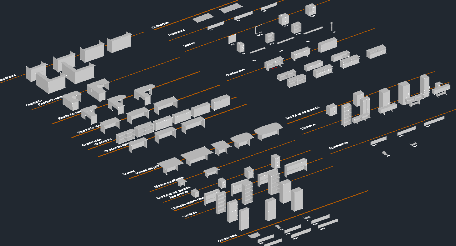 3D table block design